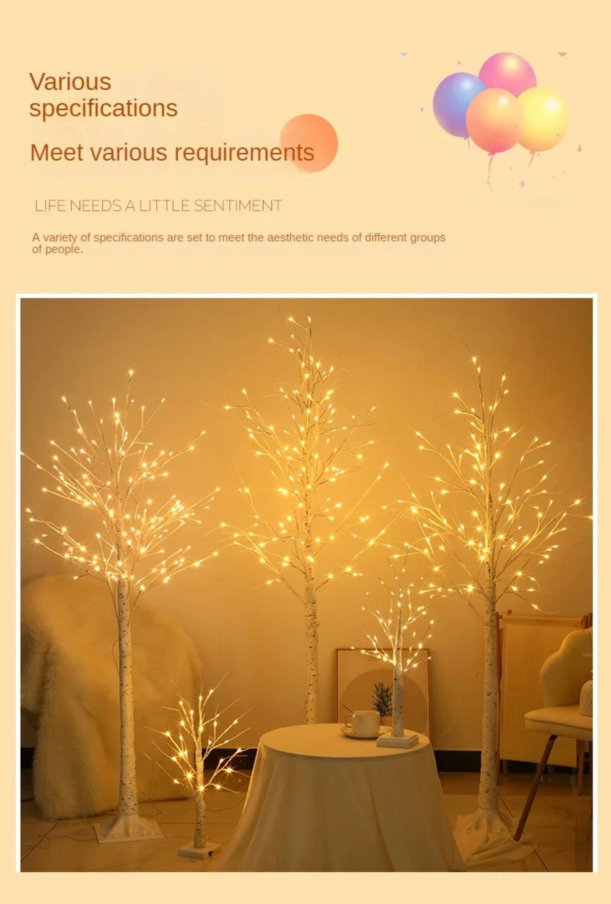 Decorative Tree-Shaped LED Floor Light