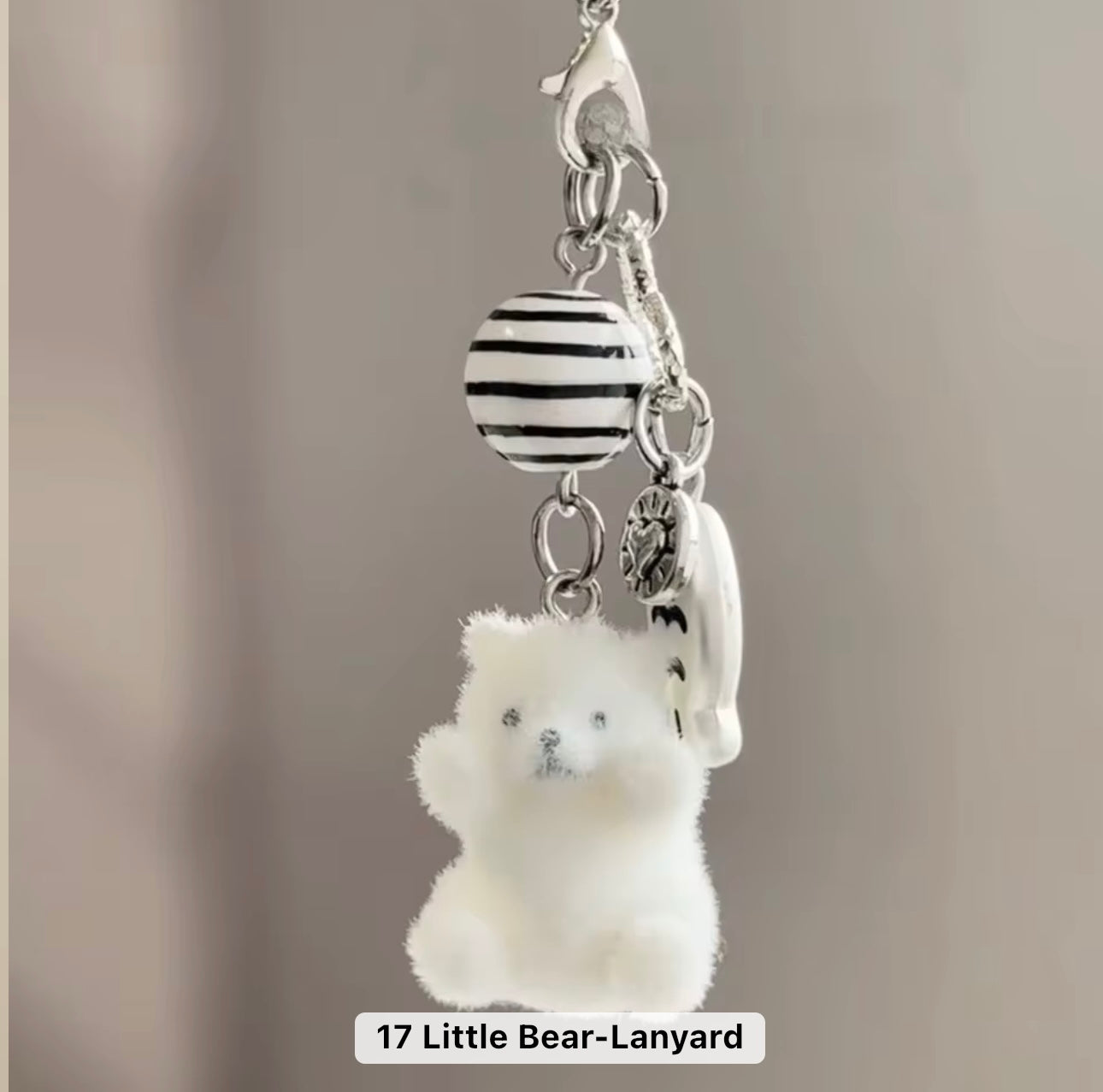 Adorable Soft Cute Plushy Dog Keychain / Stuffed Animal Keychain
