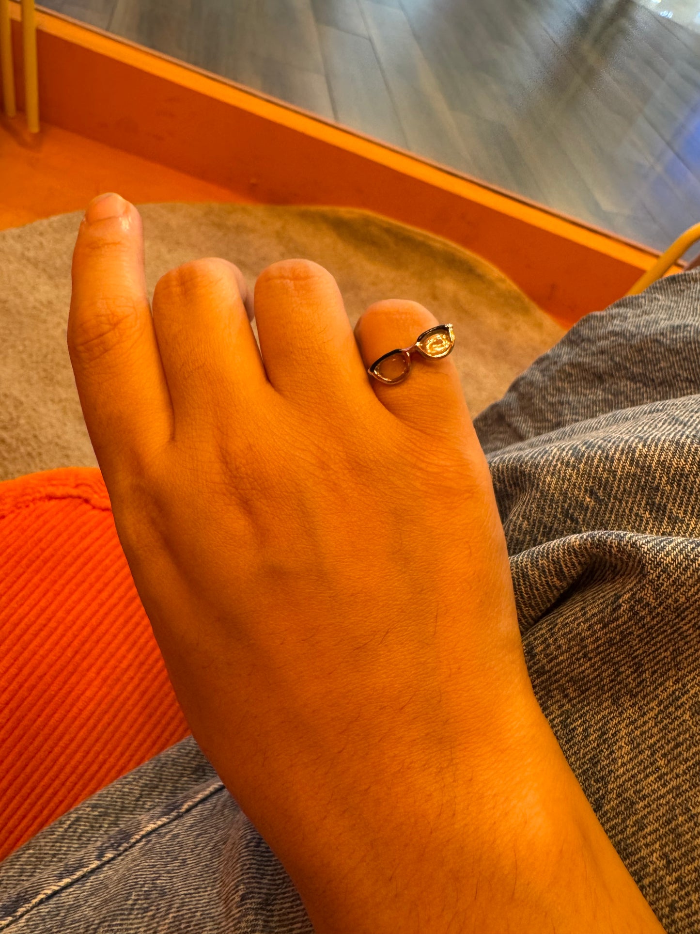 Cute Glasses Ring | Miniature Glasses Shape Ring Adjustable