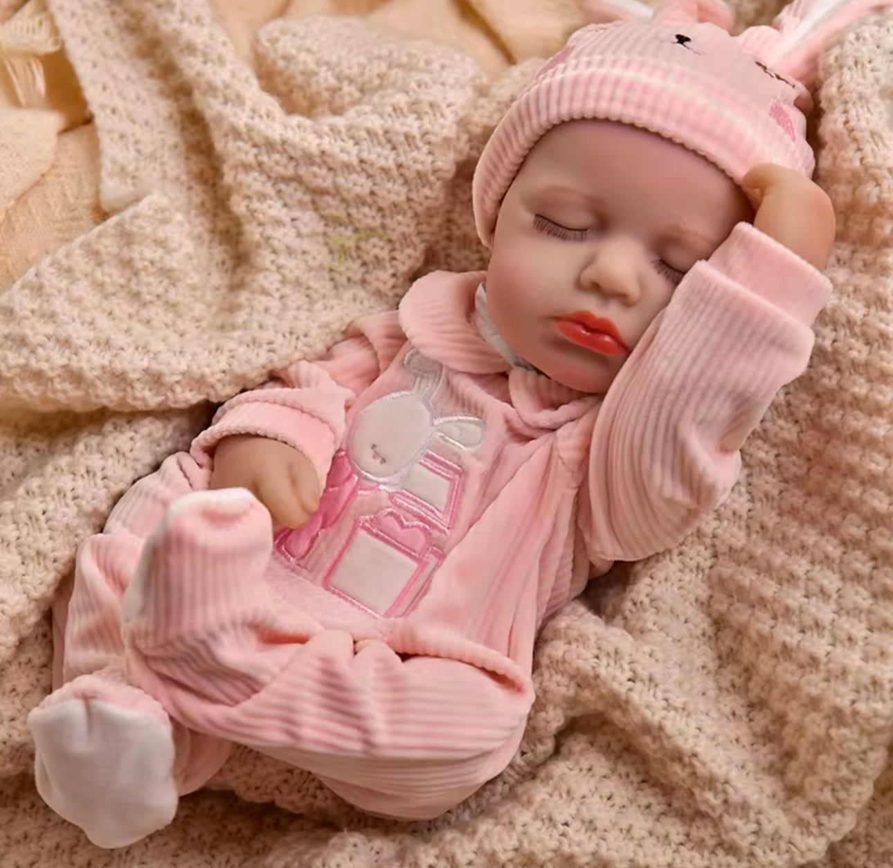 Realistic Newborn Baby Reborn Silicone Doll