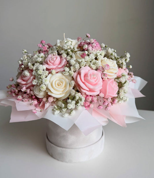 Luxe Assorted Candles Bouquet Gift Box