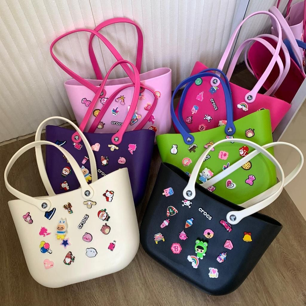 Premium Large Beach Bag / Silicone Crocs Bag
