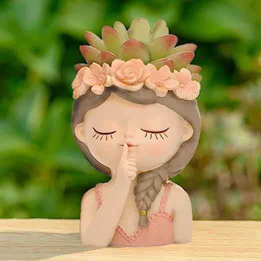 Cute Girl Fairies Planter / Multipurpose Brush Holder / Pencil Holder