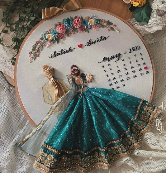 Customised Wedding Hoops with Tassels