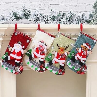 Hanging Christmas Stockings - Set of 4