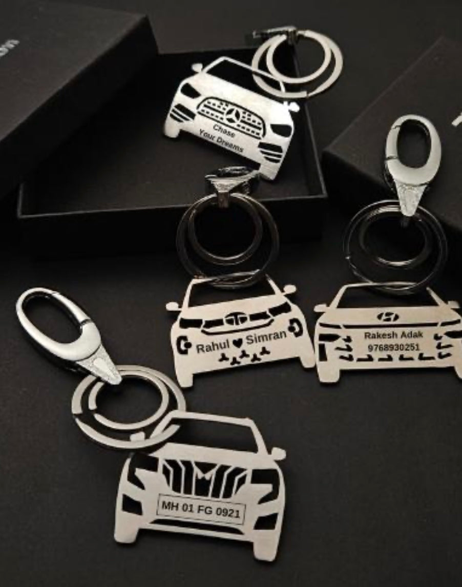 Personalised Car Keychain