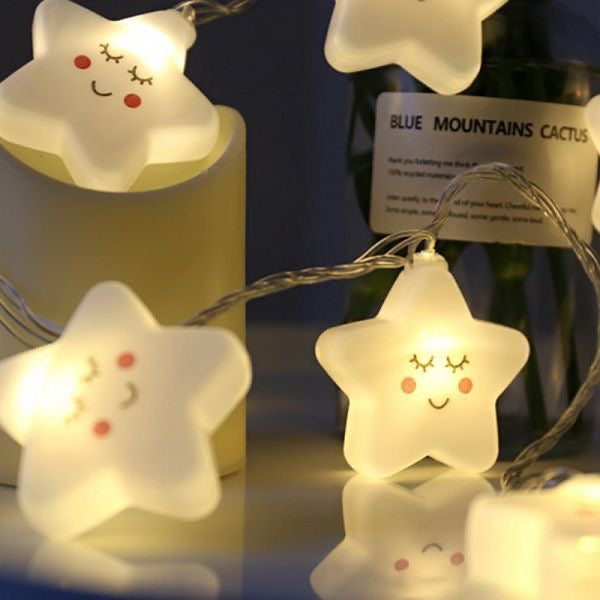 Cute Smiling Stars String Light