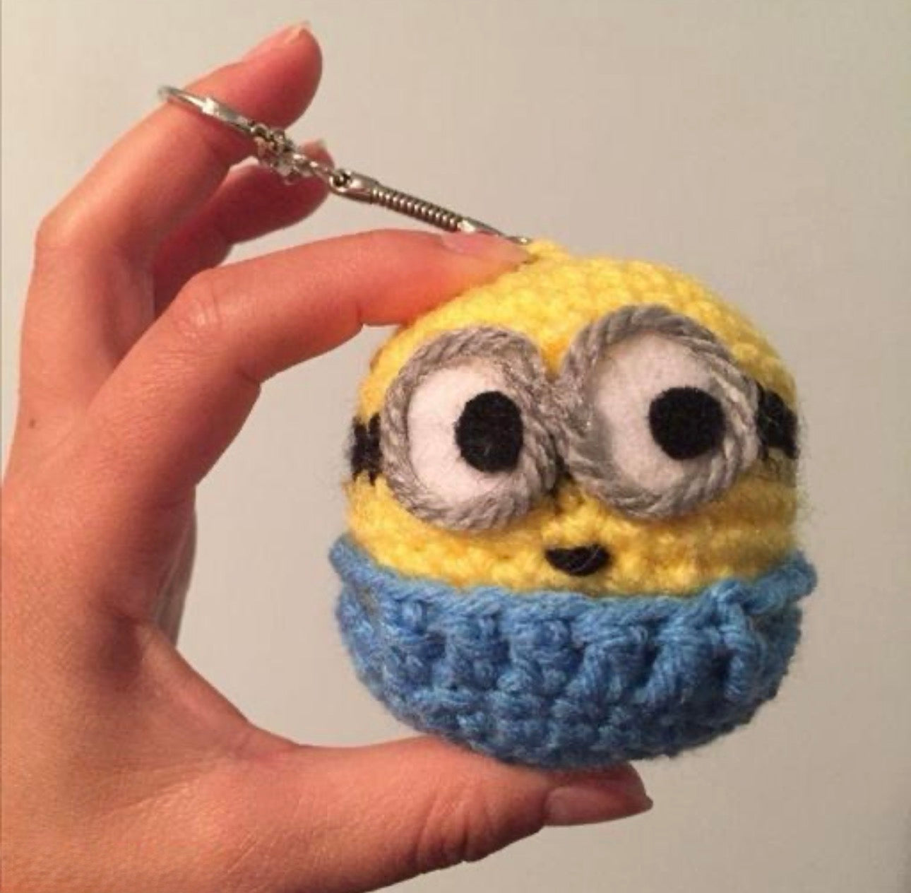 Adorable Minion Crochet Keychain