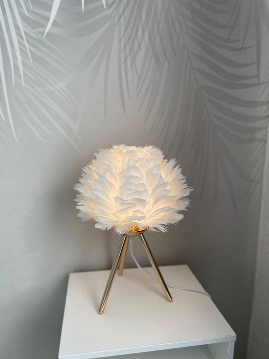 Faux Fur Table Lamp