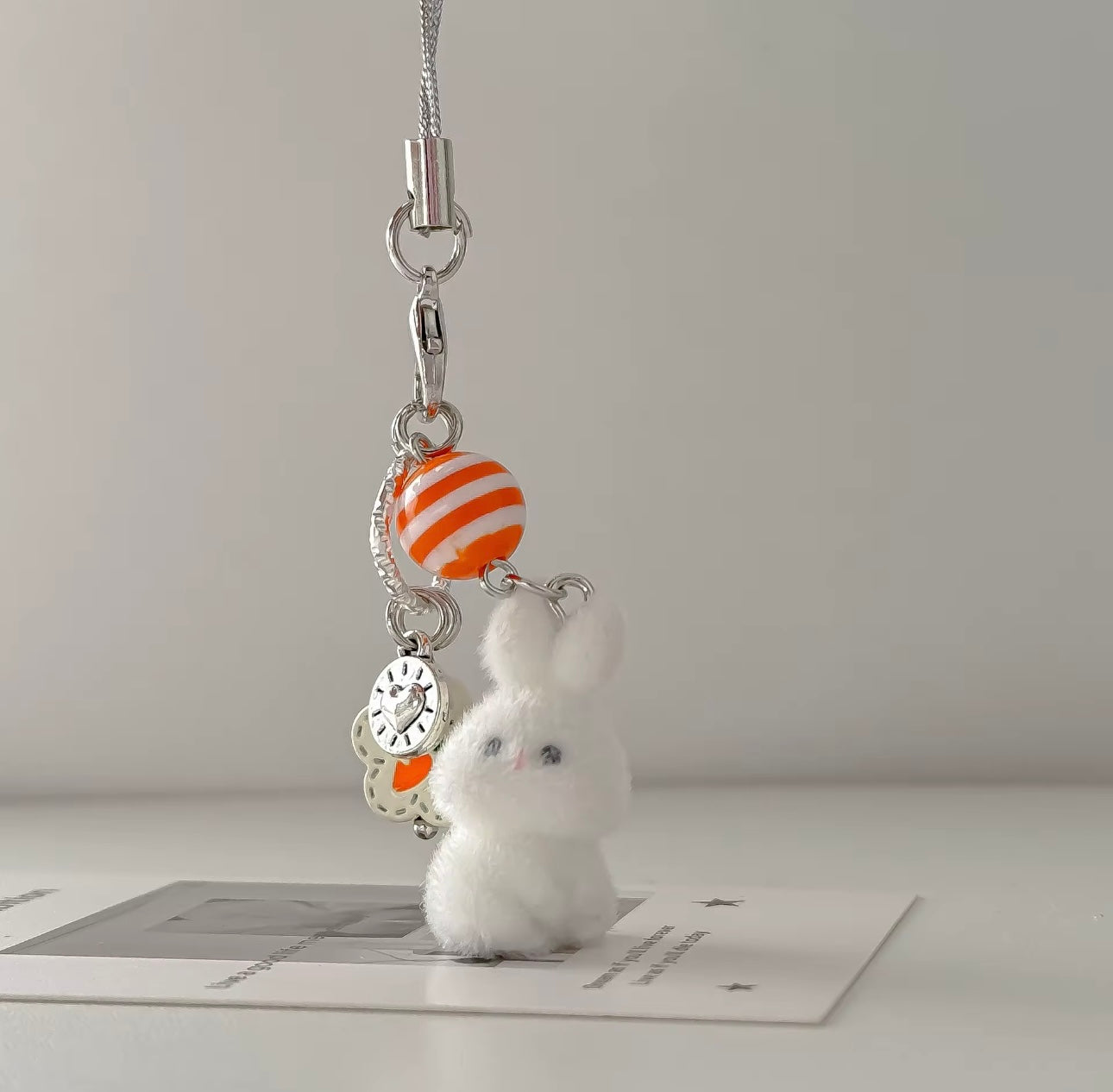 Adorable Soft Cute Plushy Dog Keychain / Stuffed Animal Keychain