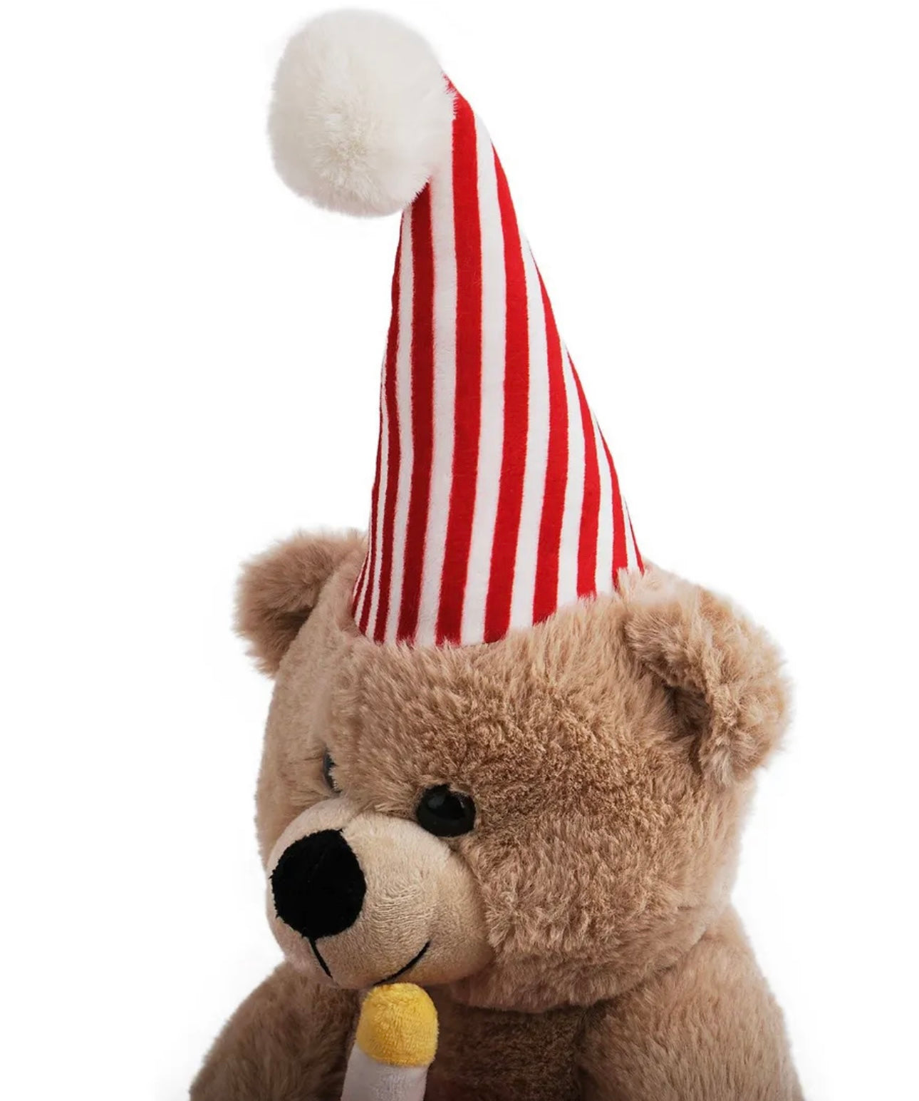 Happy Birthday Teddy Bear With Cake & Hat