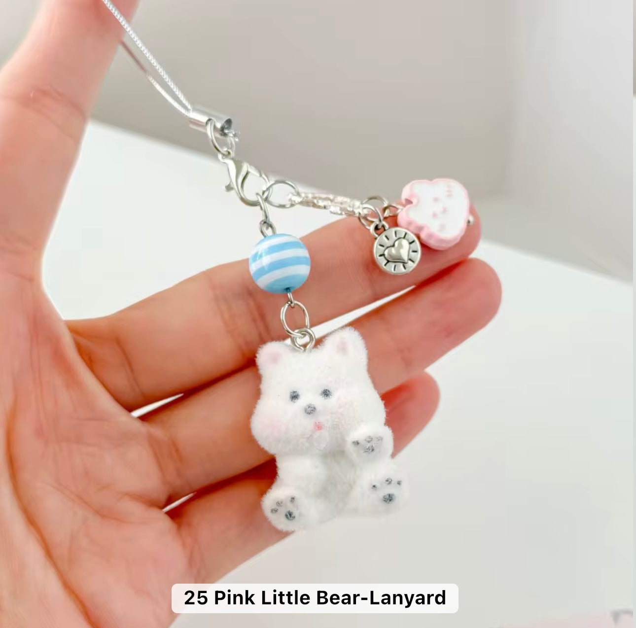 Adorable Soft Cute Plushy Dog Keychain / Stuffed Animal Keychain