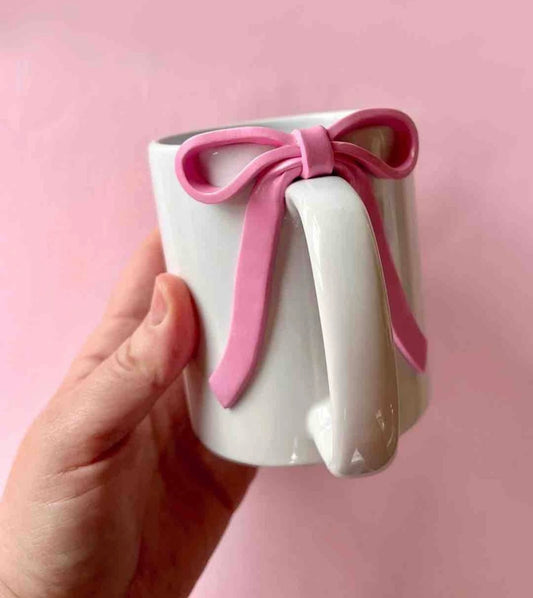 Quirky Handle Bow Mug