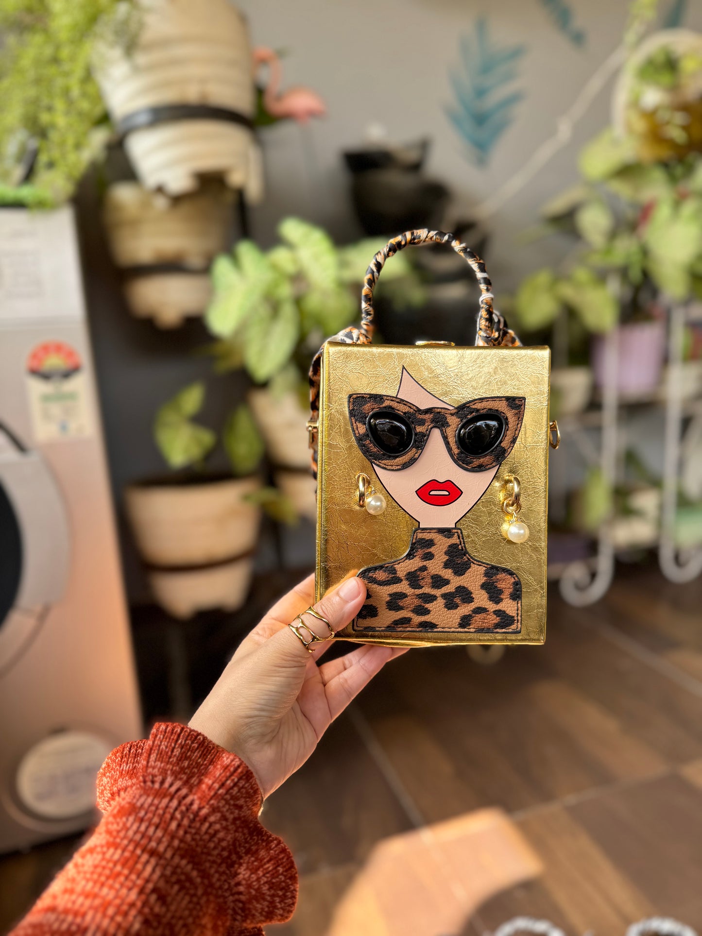 Exclusive Stylish Woman Face Statement Bag