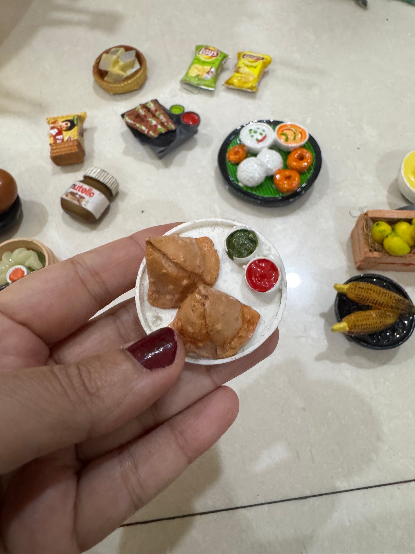 Samosa Miniature Fridge Magnet