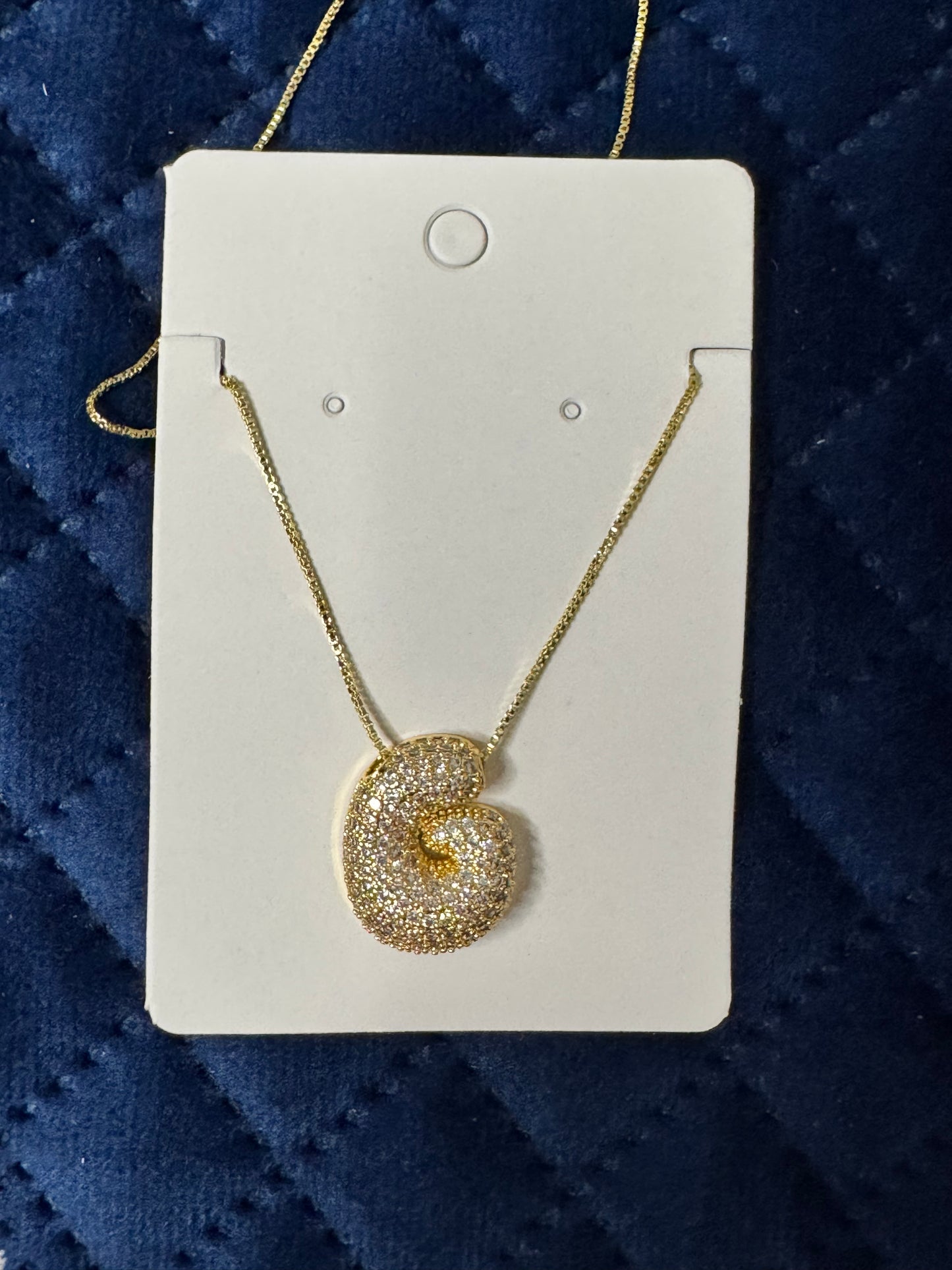 Zircon Chunky A-Z Letter Pendant