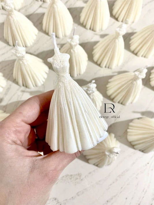 Gown Shape Bridesmaids Candle