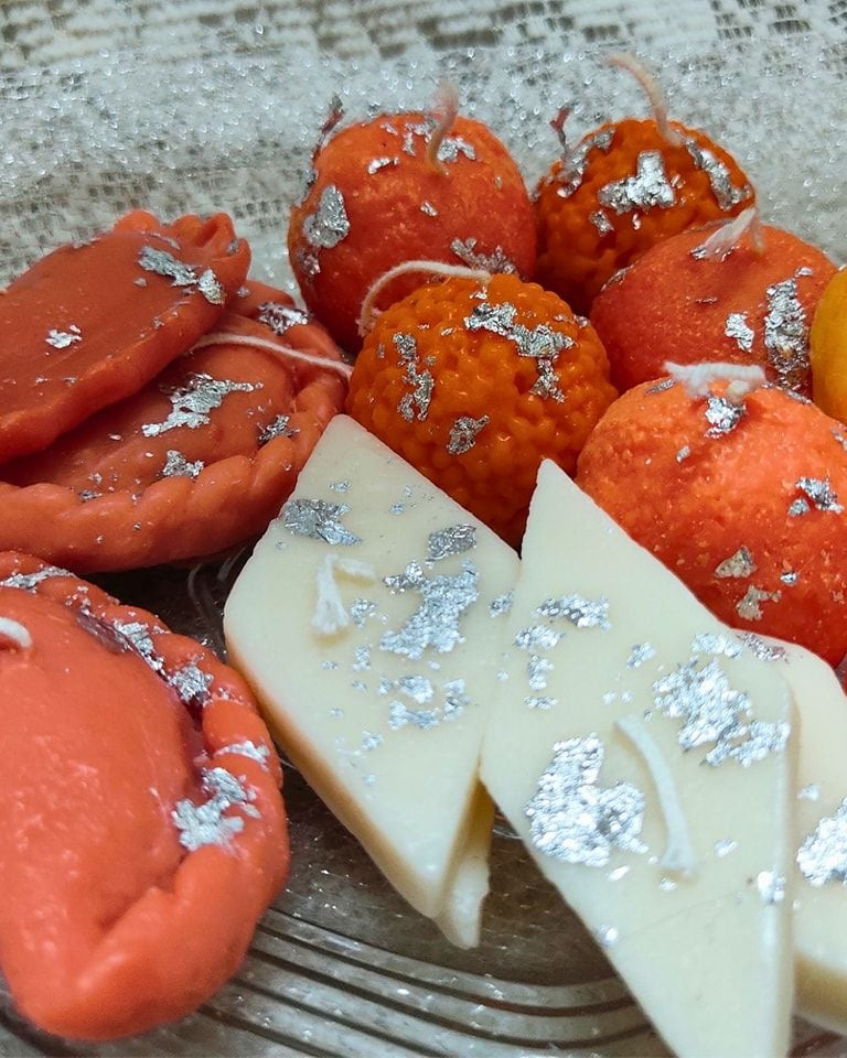 Indian Sweets/ Mithai Candles Box for Diwali