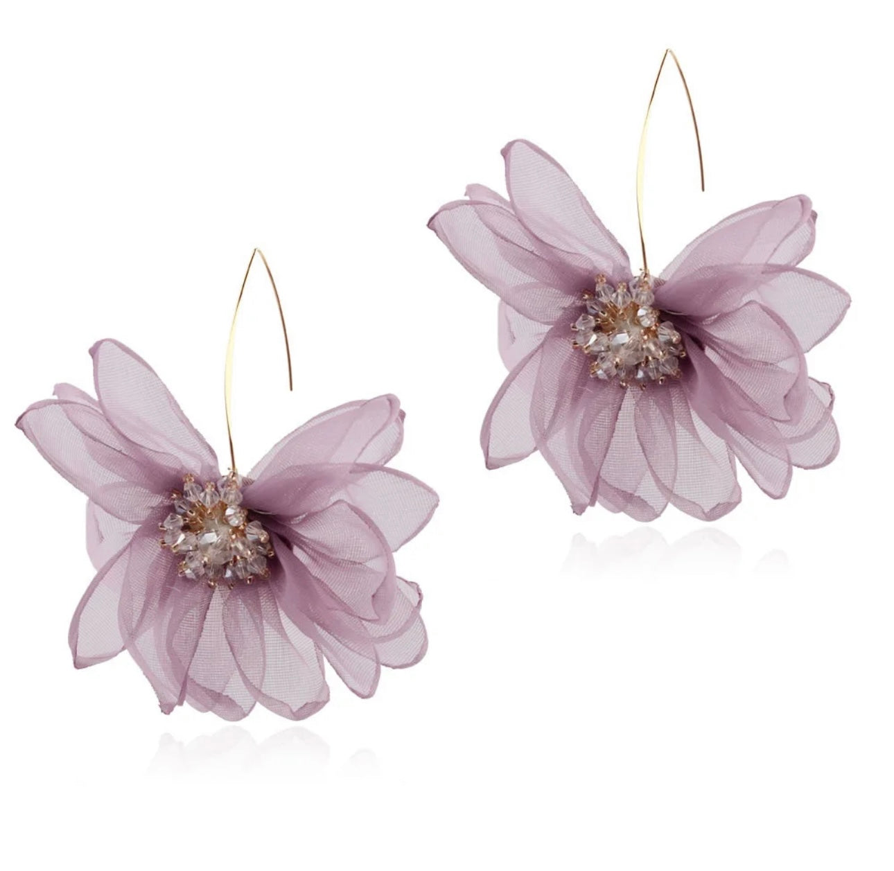 Korean Style Fairy Big Petal Earrings