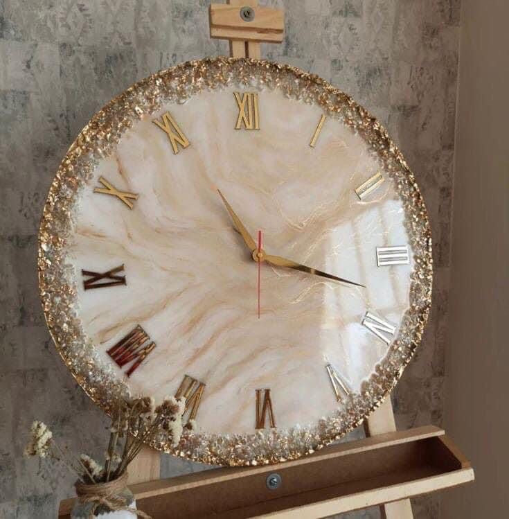Geode Resin Wall Clock