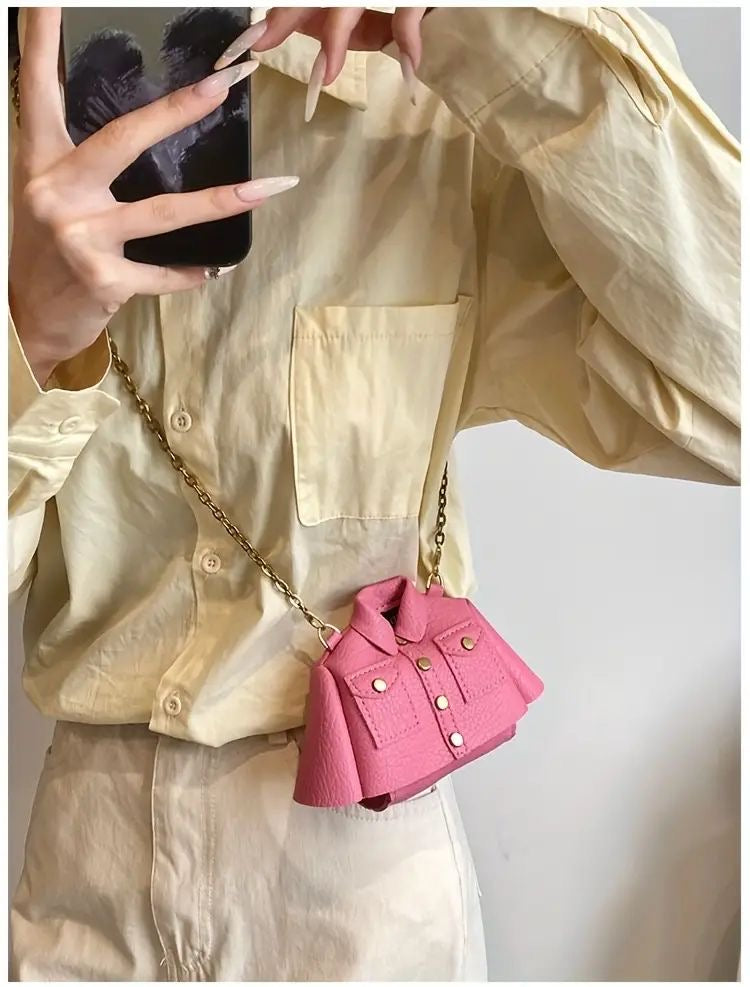Exclusive Mini Shirt Shape Sling Bag | Jacket Shape Statement Bag