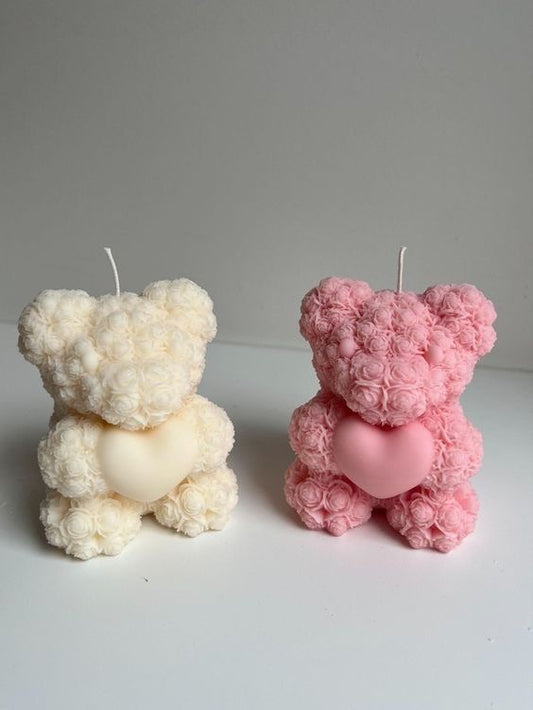Teddy shaped decorative candles