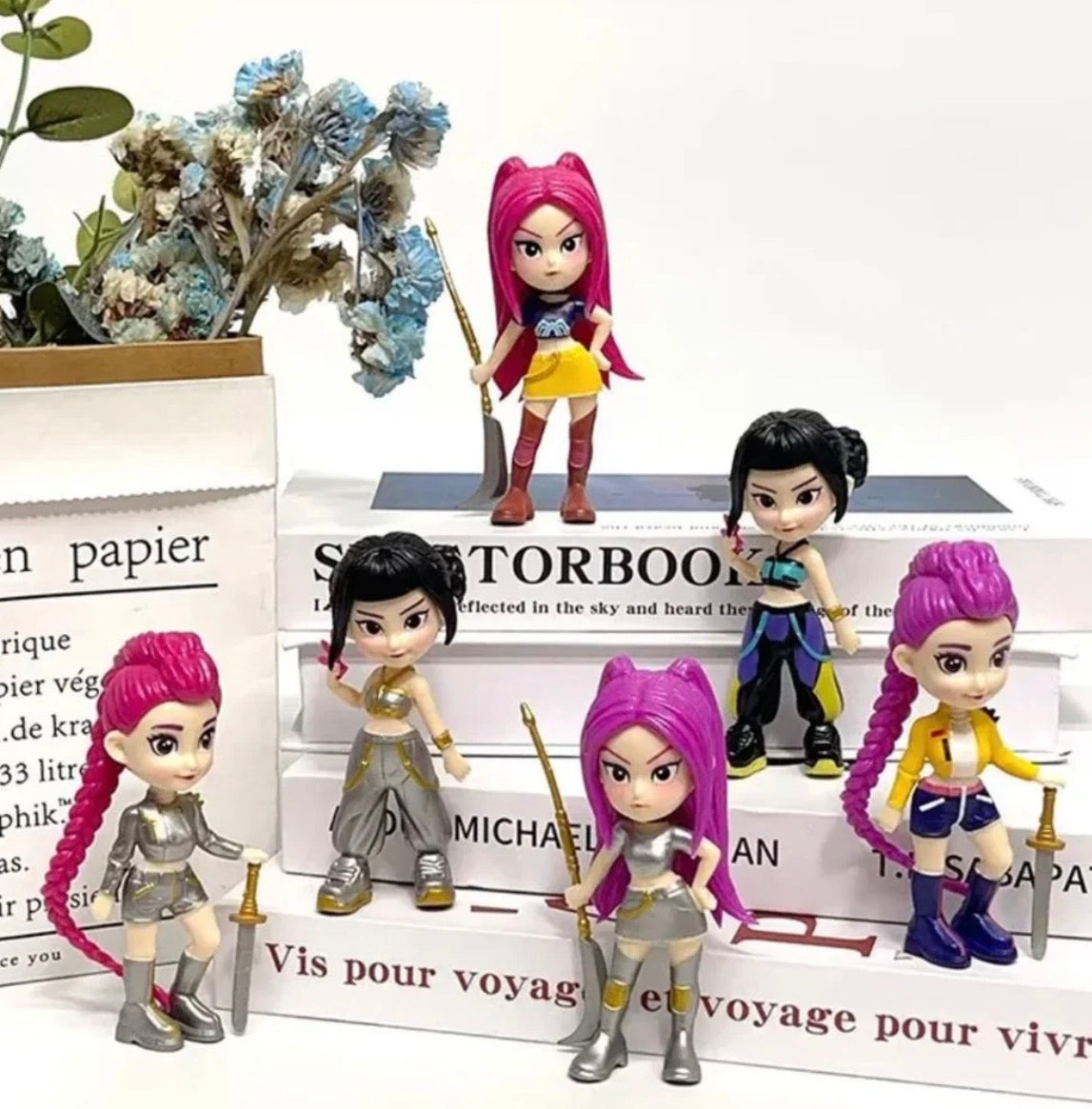 K-Pop Demon Hunters Mini Doll Figurines (Set of 6) | Limited Edition Collectibles
