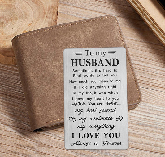 Customised Metal Love Card for Wallets