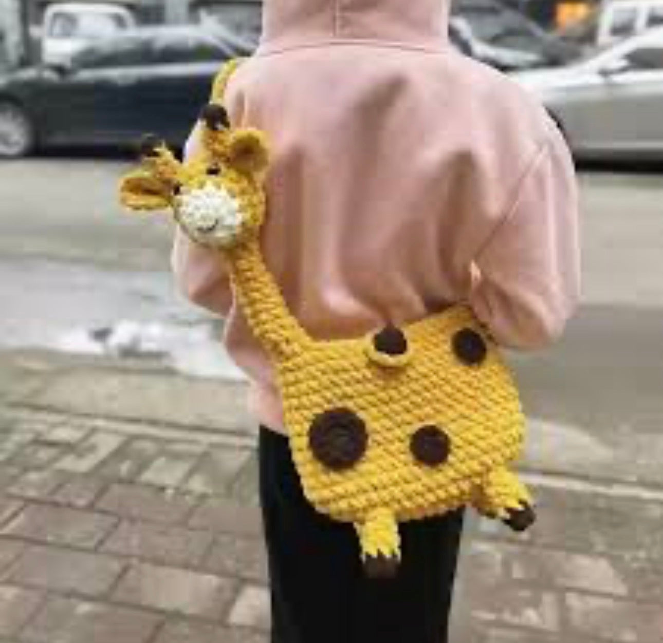 Adorable Giraffe Crochet Bag