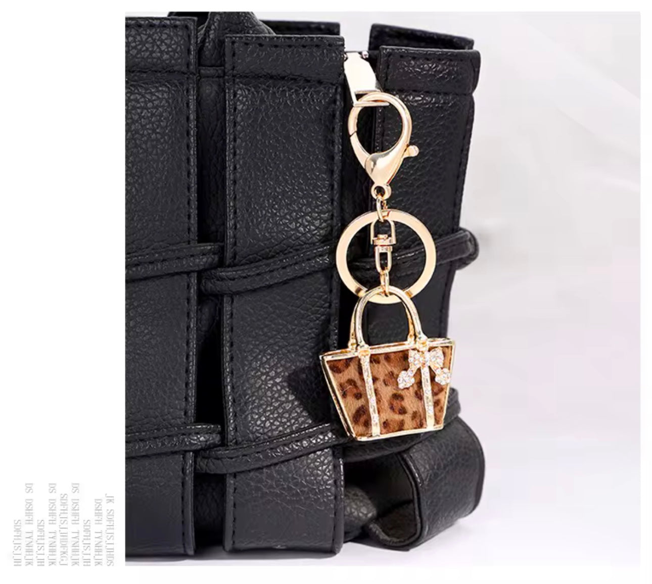 Miniature Luxury Handbag Rhinestones Keychain