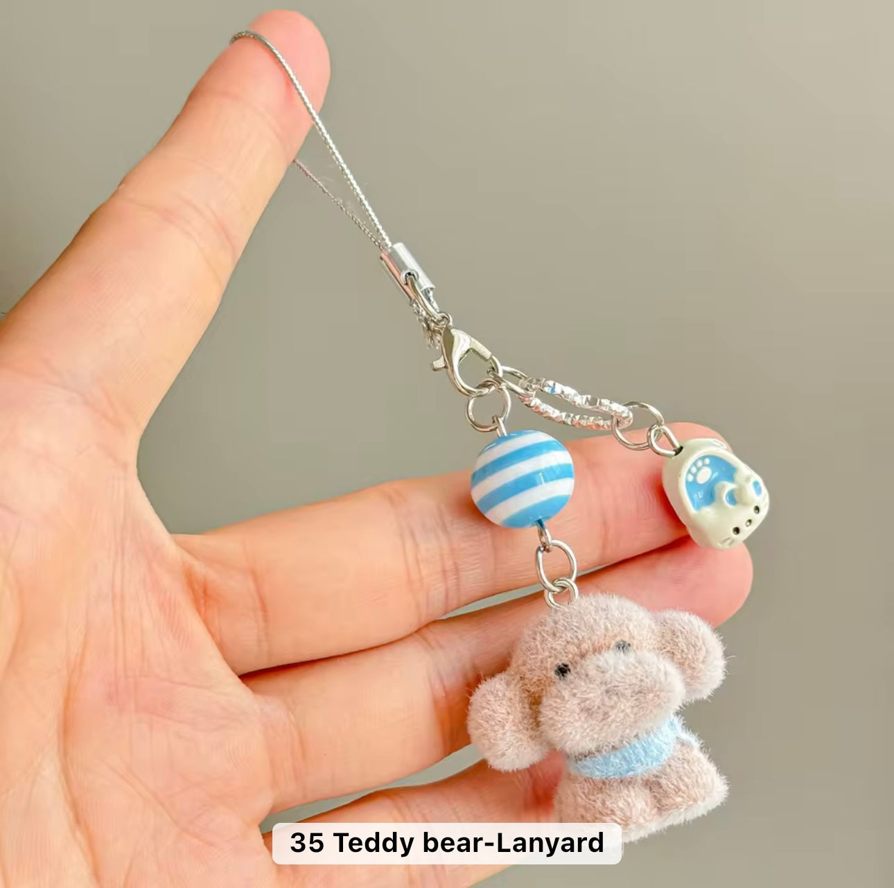 Adorable Soft Cute Plushy Dog Keychain / Stuffed Animal Keychain