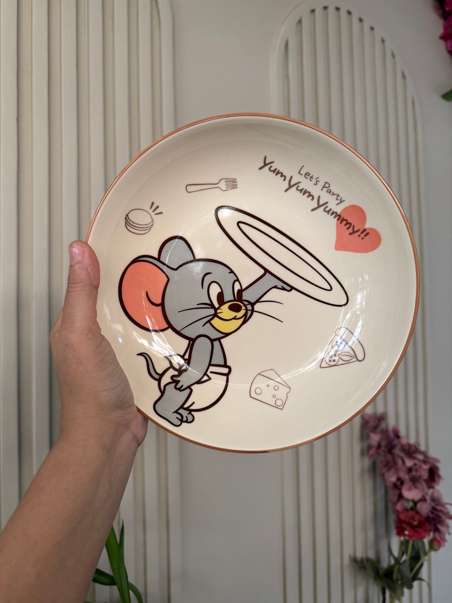 Adorable Tom & Jerry Pasta Bowl