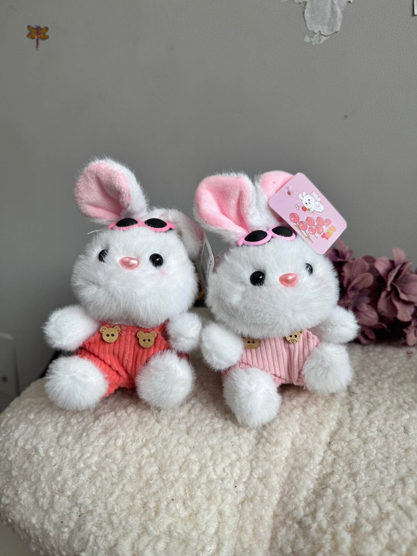 Cute Bunny Plushy Keychain/Bag Charm