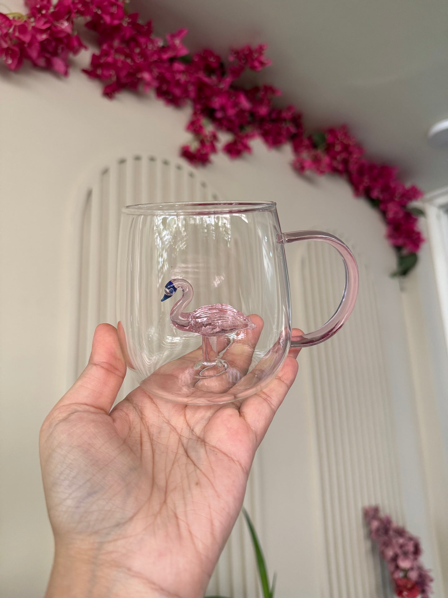 Transparent 3D Crystal Flamingo Mug