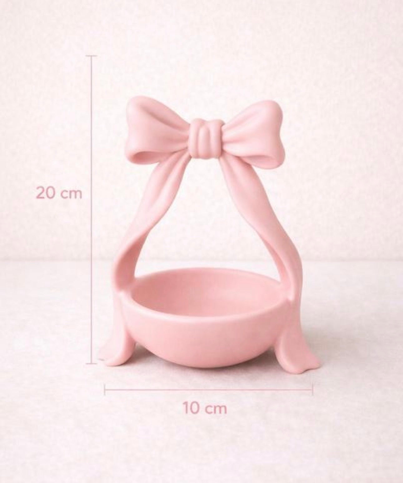 Decorative Coquette Bow Jewelry Tray Stand / Trinket Holder