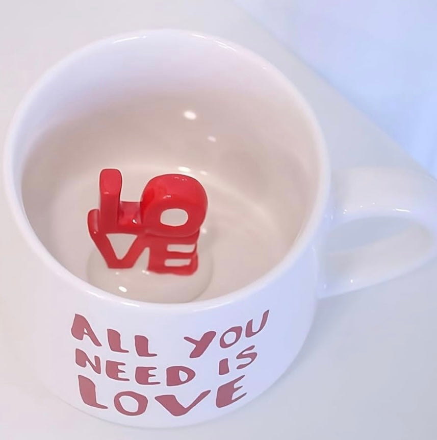 Pinterest Inspired “LOVE” written Inside Mug