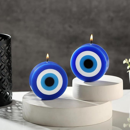 Evil Eye Shape Candles - Set of 2