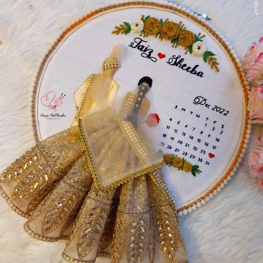 Customised Wedding Hoops with Tassels