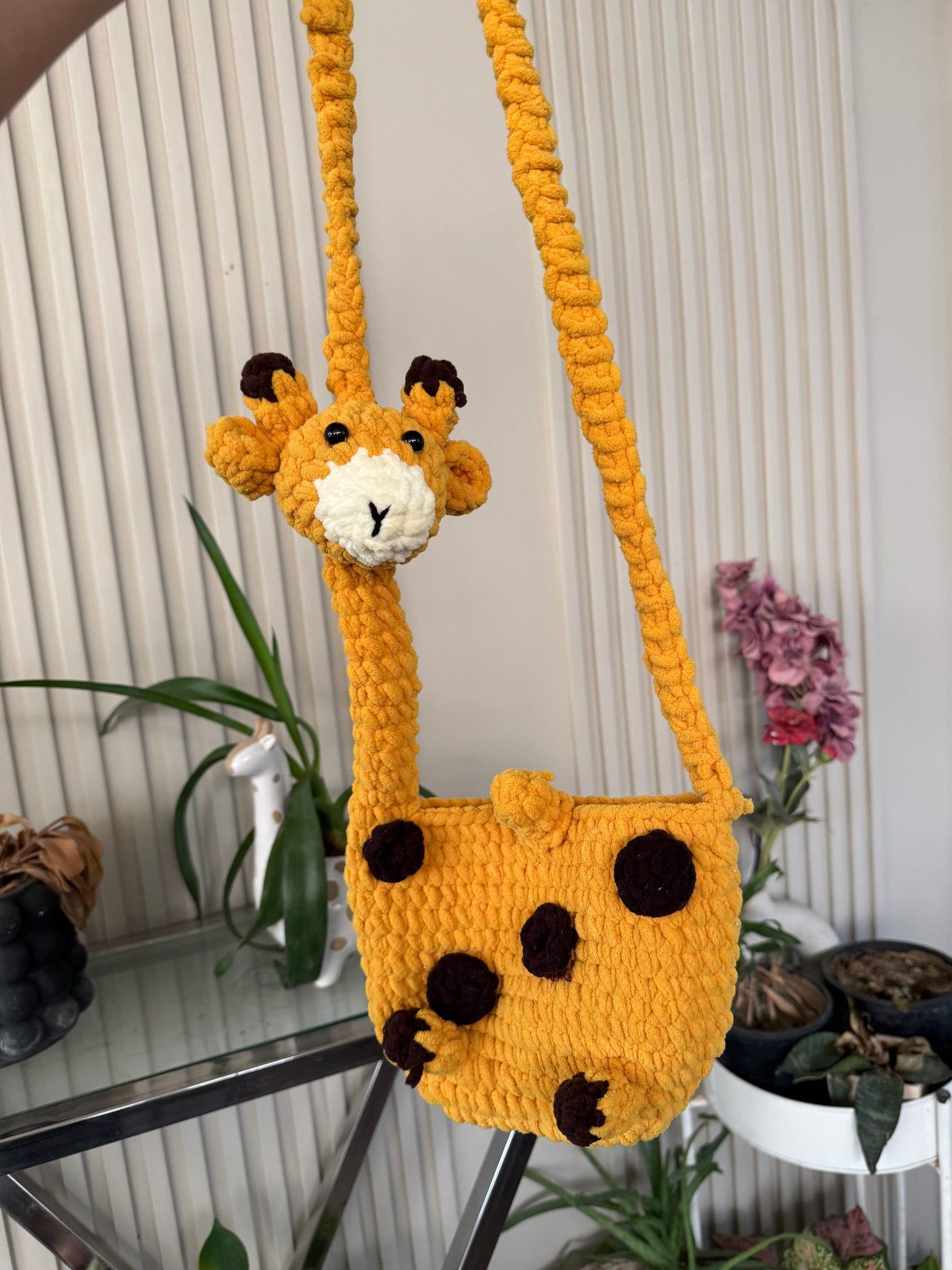 Adorable Giraffe Crochet Bag