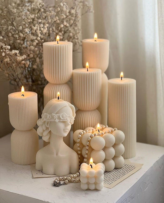 Assorted Decorative Candles Set