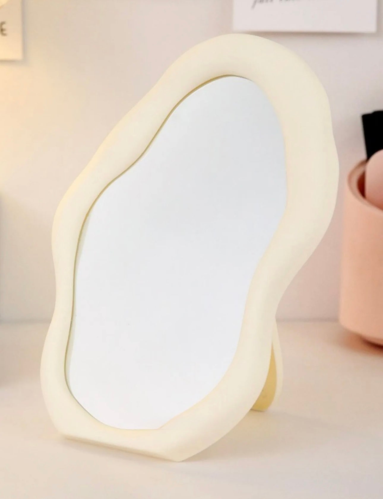 Aesthetic Mini Irregular Blob Table Mirror