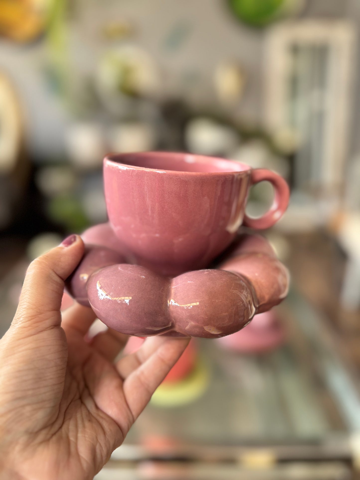 Bubble Mug & Saucer Set