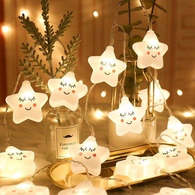 Cute Smiling Stars String Light