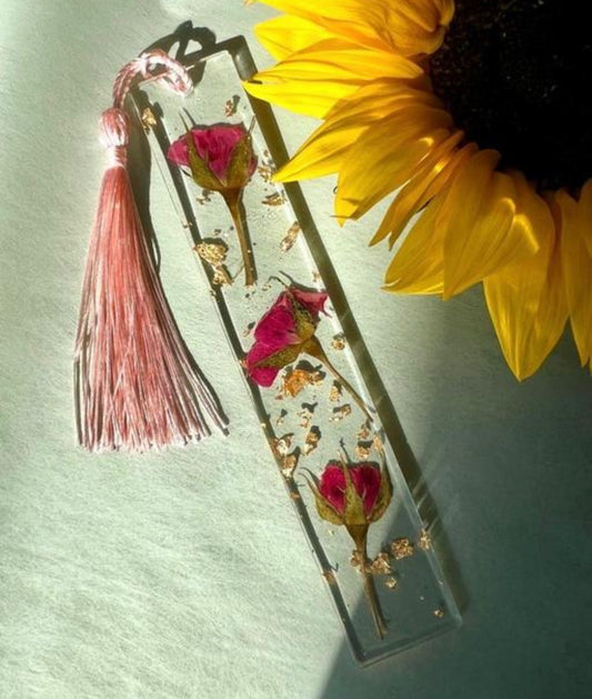 Bookmarks with Real Flowers