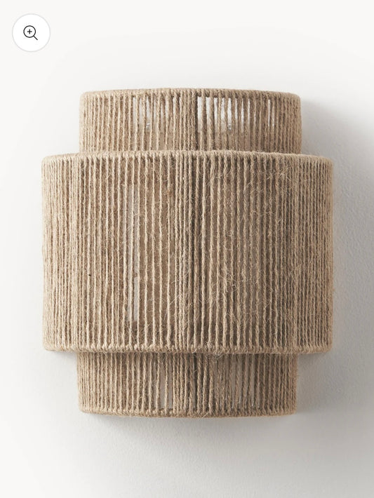 Wicker Wall Lamp