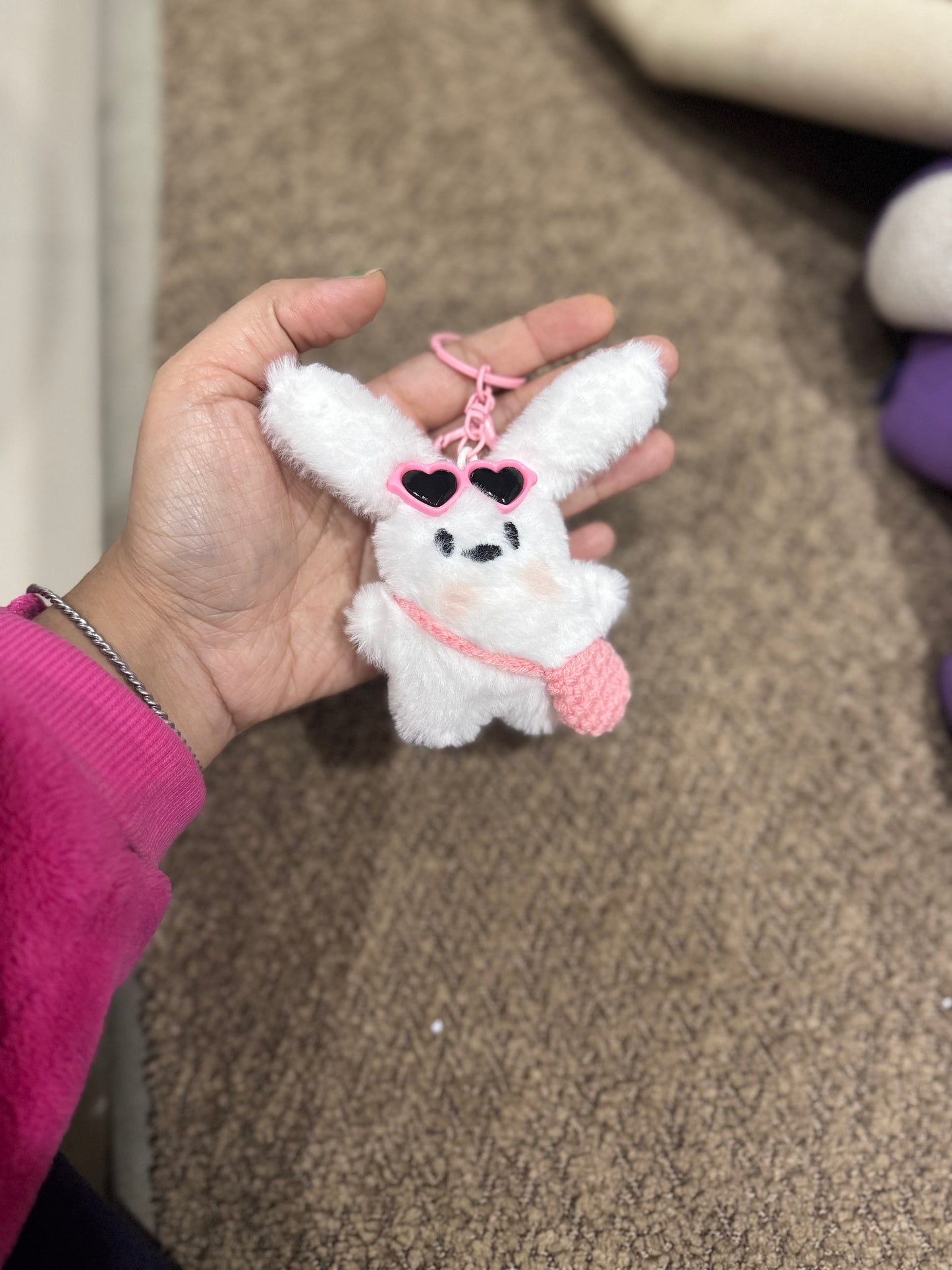 Plushy Cute Furry Bag Charm / Keychain