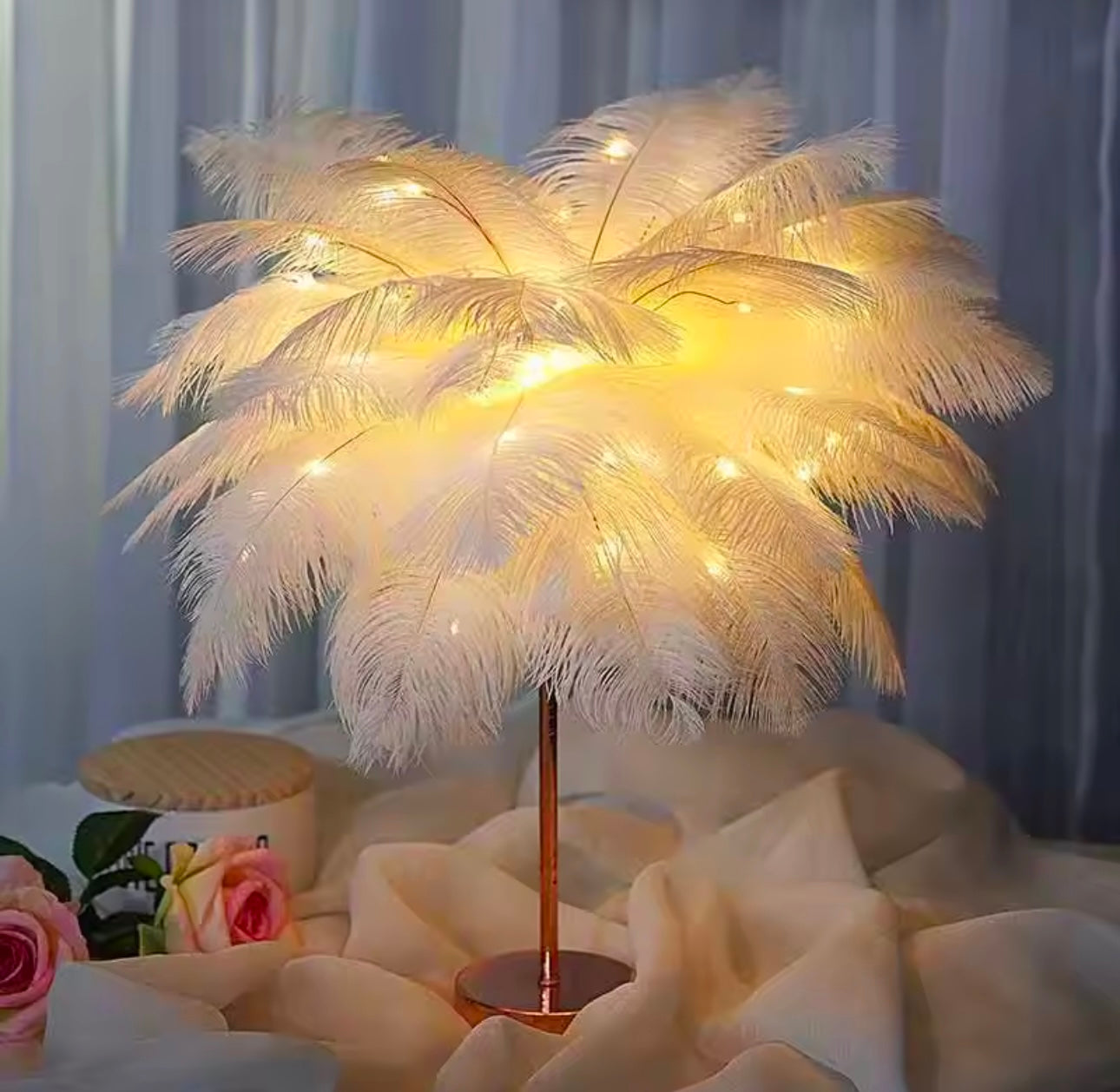 Decorative Feather Table Lamps