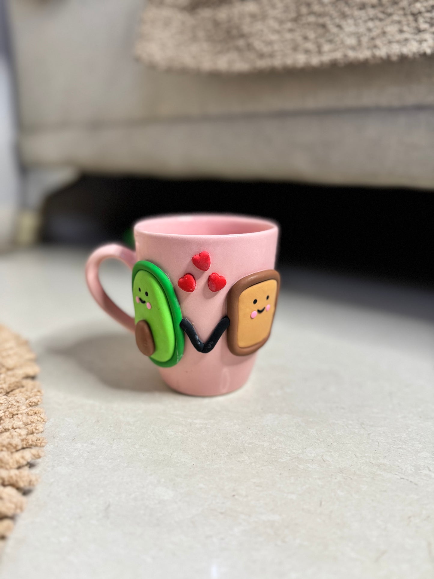 Cute Avocado & Toast Mug