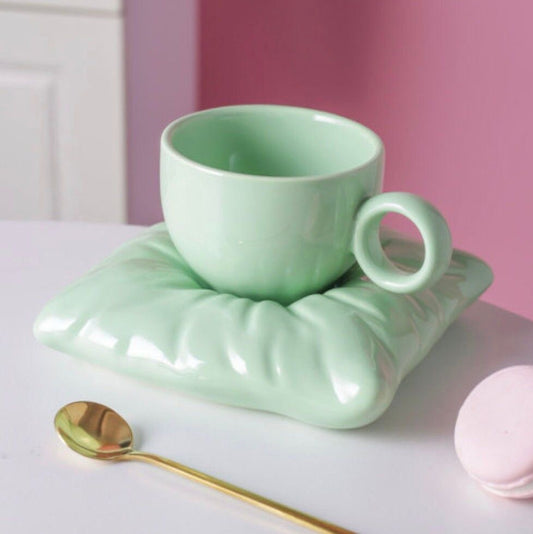 Pinterest Pillow Mug & Saucer Set