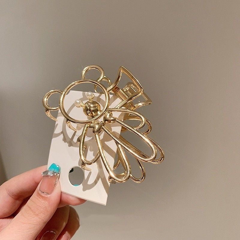 Cute Teddy Metal Hairclip / Clutcher / Claw